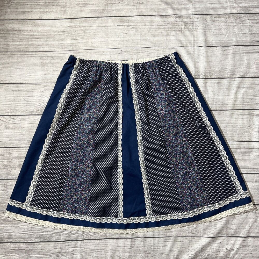 Little House Creations Blue Lace Skirt Prairie Western